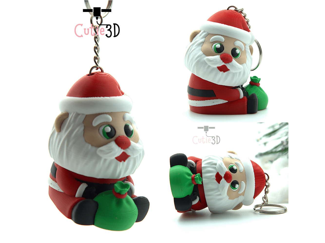 Cutie3D-Christmas Mr. Santa Keycap Fidget Clicker Keychain_02.png