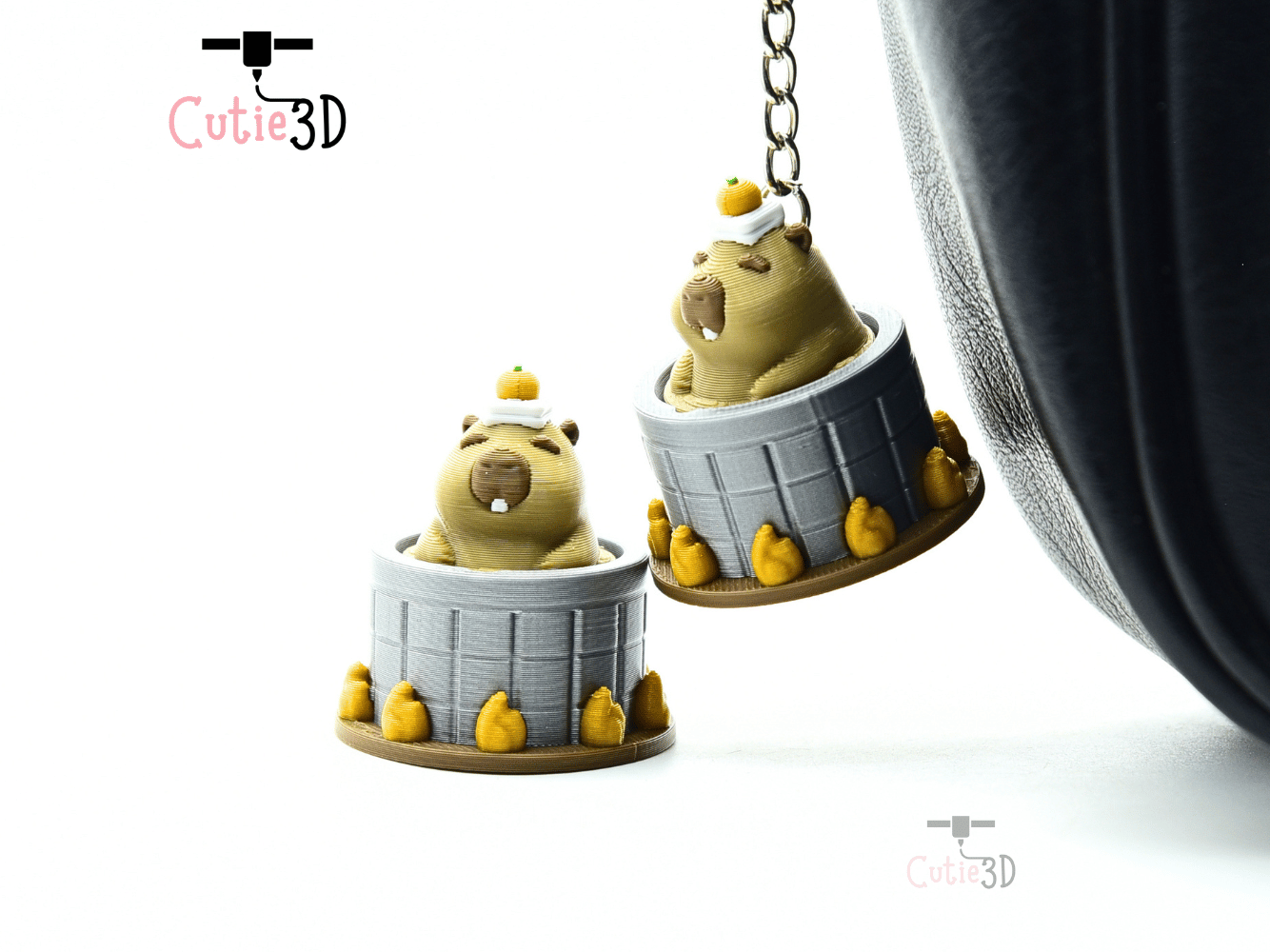 Cutie3D-Relaxed Capybara in Hot Spring Fidget Clicker Keychain_06.png