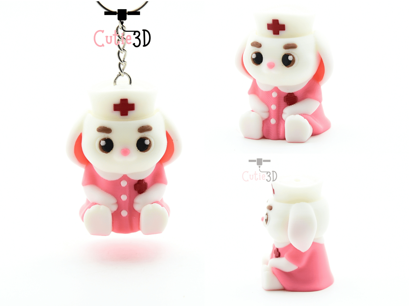 Cutie3D-Nurse Bunny for Animal Lovers Fidget Clicker Keychain_02.png