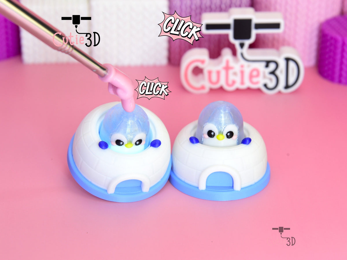 Cutie3D-Igloo Buddy Penguin Fidget Led Clicker Keychain_01.jpg