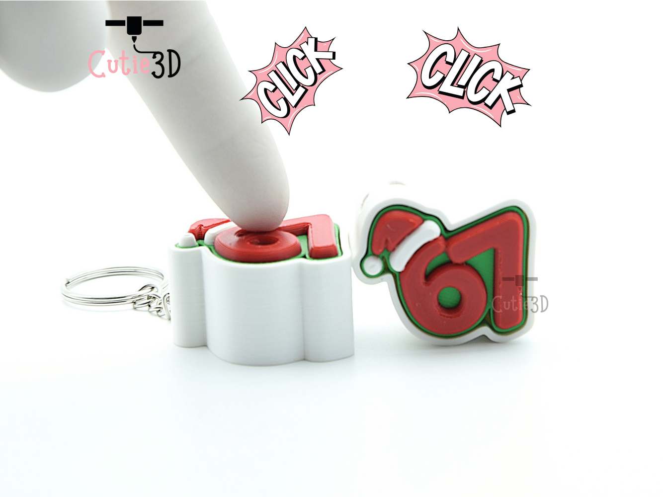 Cutie3D-Christmas 67 Keycap Fidget Clicker Keychain_01.png