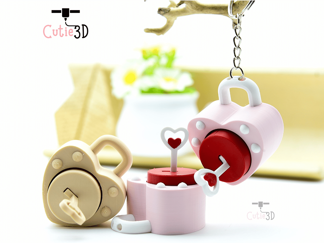 Cutie3D-Valentine Heart Lock and Key Keycap Fidget Clicker Keychain_05.png