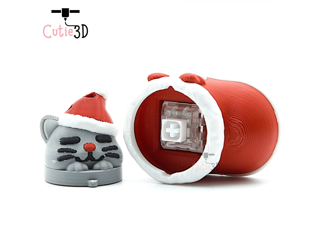 Cutie3D-Christmas Cat in Boot Keycap Fidget Clicker Keychain_03.png
