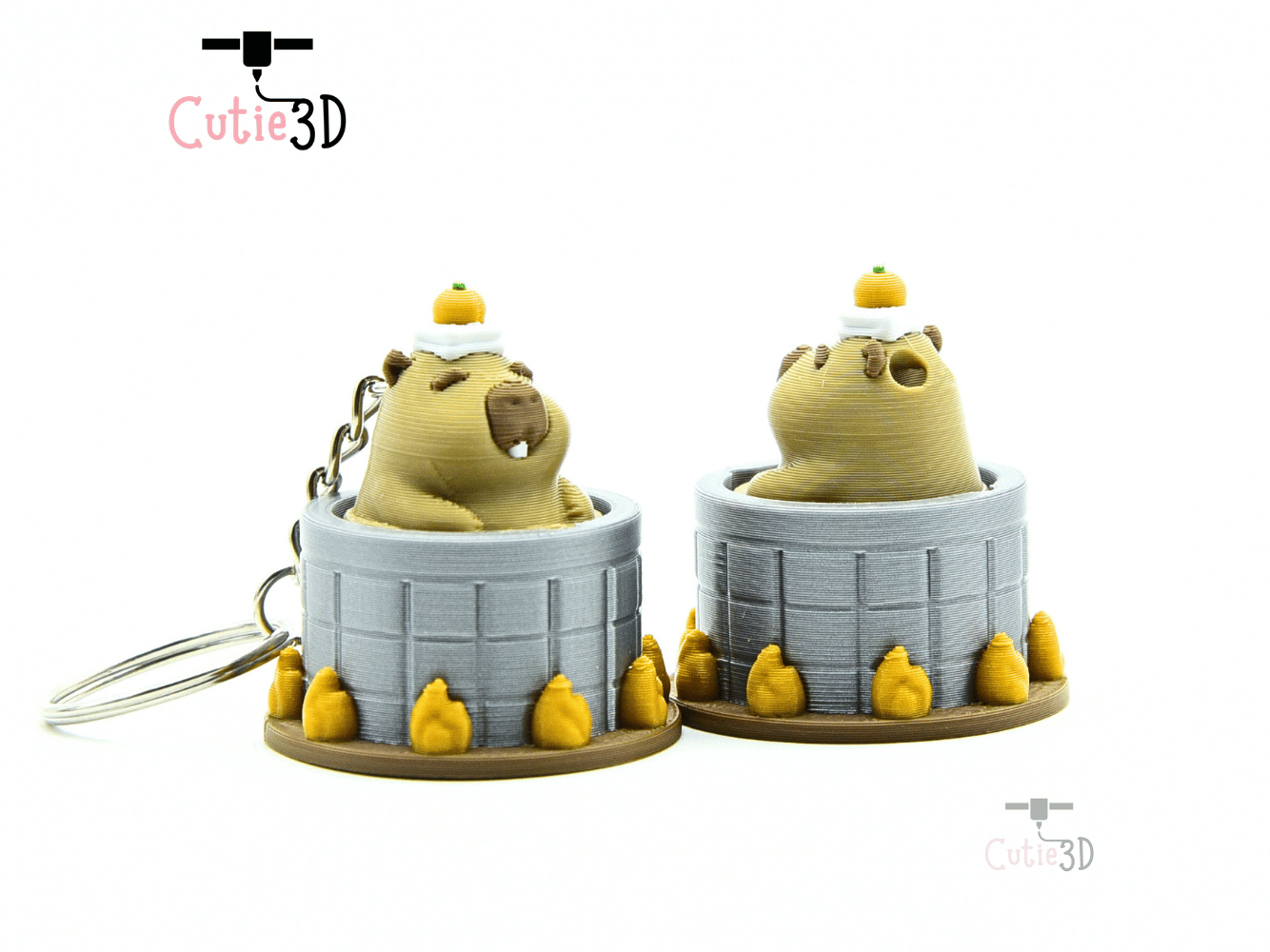 Cutie3D-Relaxed Capybara in Hot Spring Fidget Clicker Keychain_09.png