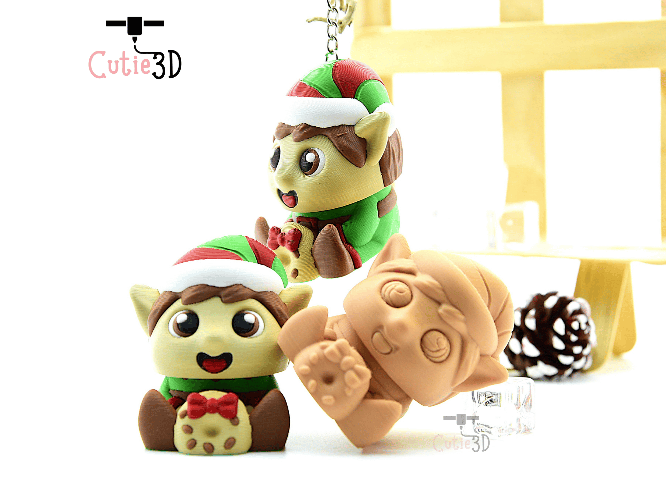 Cutie3D-Christmas Elf Keycap Fidget Clicker Keychain_05.png