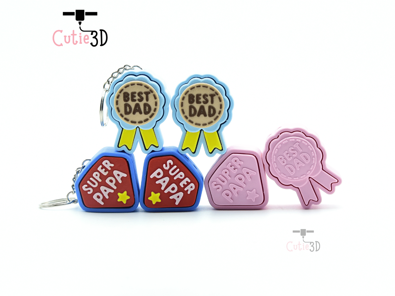 Cutie3D-Best Dad and Super Papa Set of Clicker Keychains_08.png