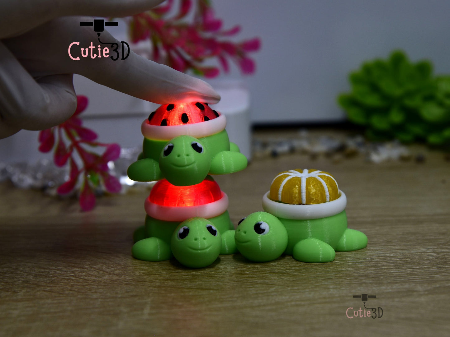 Cutie3D-Fruity Turtle for Animal Lovers Fidget Led-Clicker Keychain_07.jpg