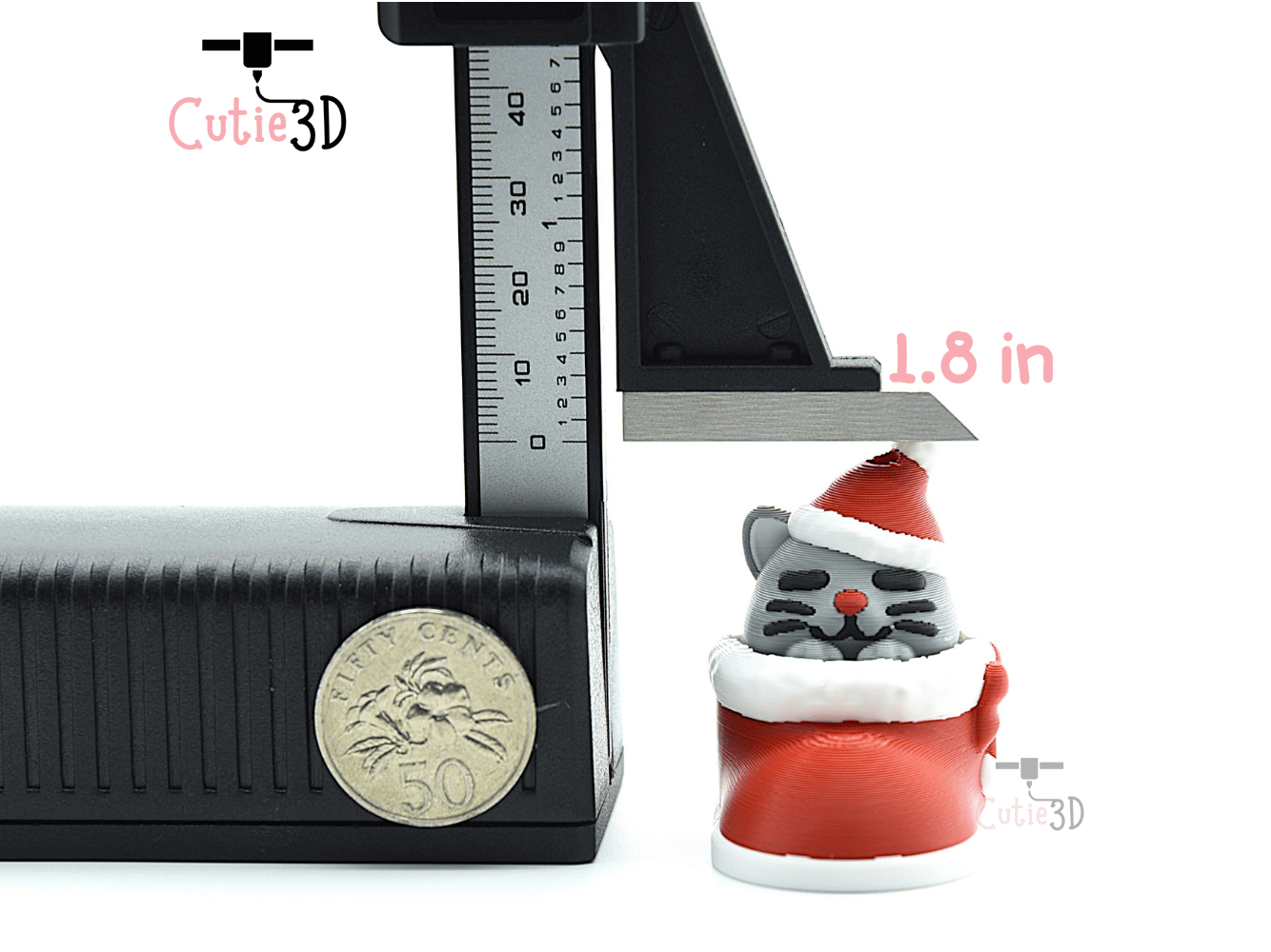 Cutie3D-Christmas Cat in Boot Keycap Fidget Clicker Keychain_04.png
