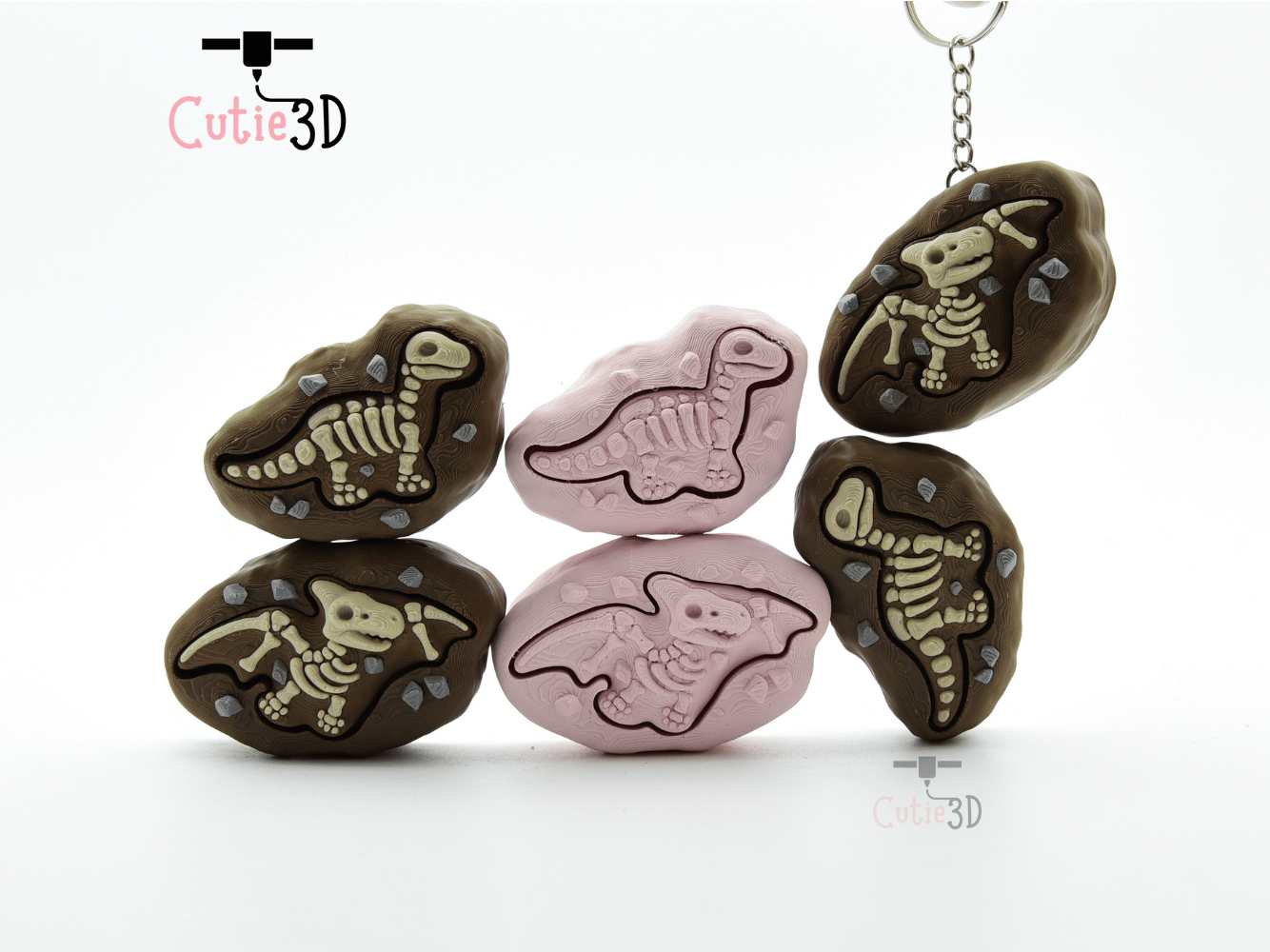 Cutie3D-Dinosaur Fossil Set of Clicker Keychains_08.png