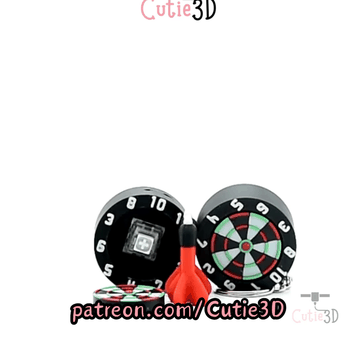 Cutie3D-Game Night Dartboard Fidget Clicker Keychain_11.gif