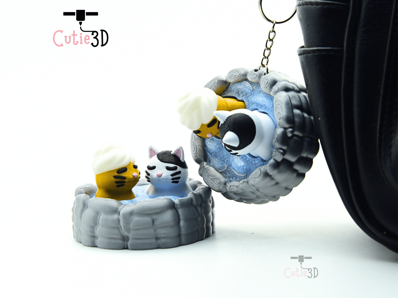 Cutie3D-Cute Cat Onsen for Cat Lovers Fidget Clicker Keychain_06.png