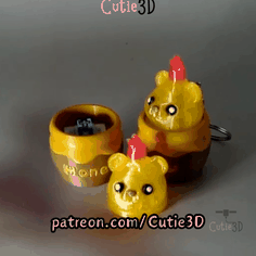Cutie3D-Honey Bear Candle Fidget Led Clicker Keychain_10.gif
