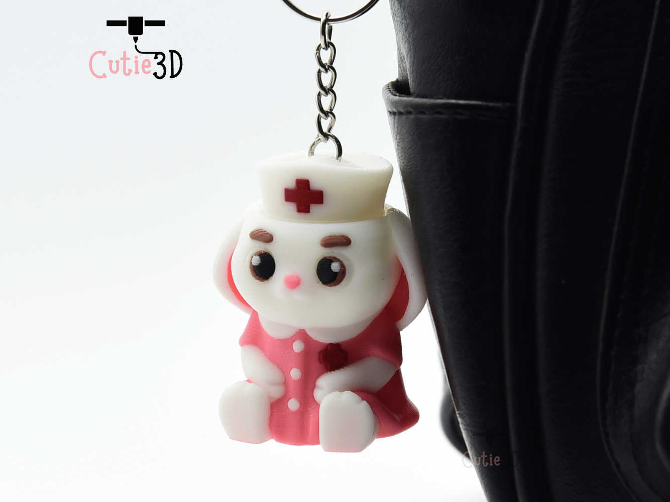 Cutie3D-Nurse Bunny for Animal Lovers Fidget Clicker Keychain_07.png