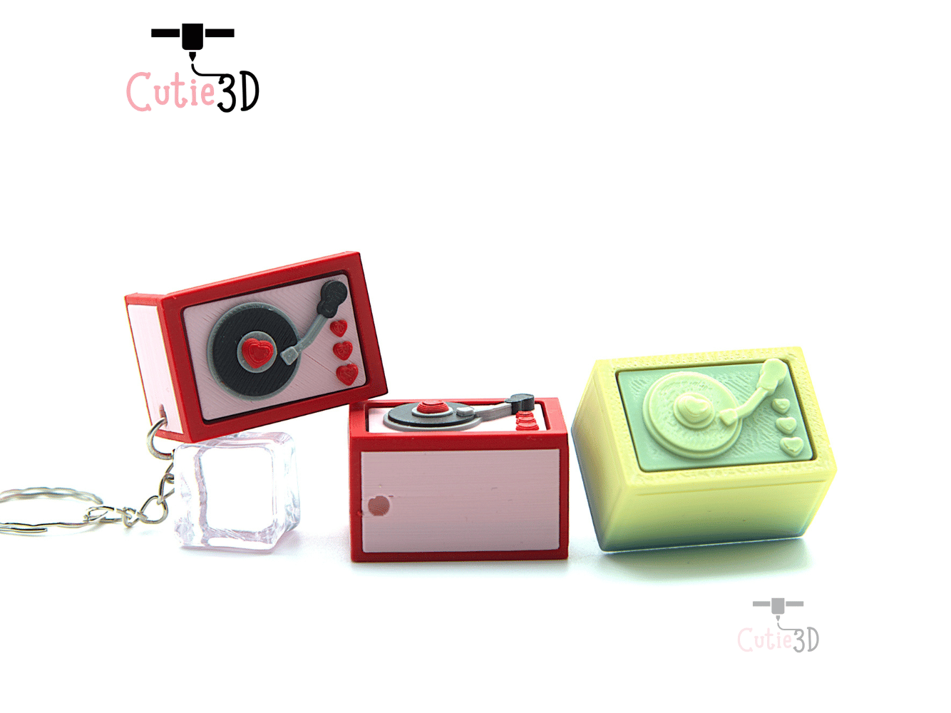 Cutie3D-Vinyl Record Box for Music Lovers Fidget Clicker Keychain_08.png