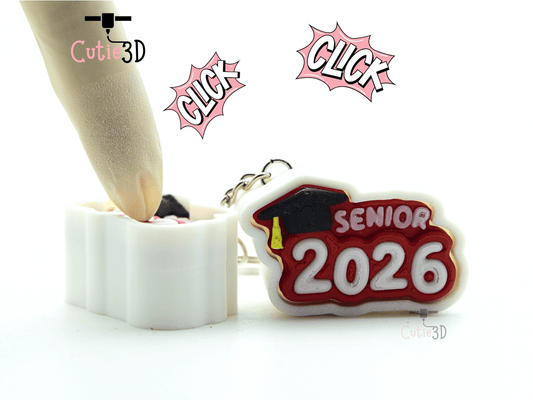 Cutie3D-Graduation Celebration Hat 2026 Fidget Clicker Keychain_01.png