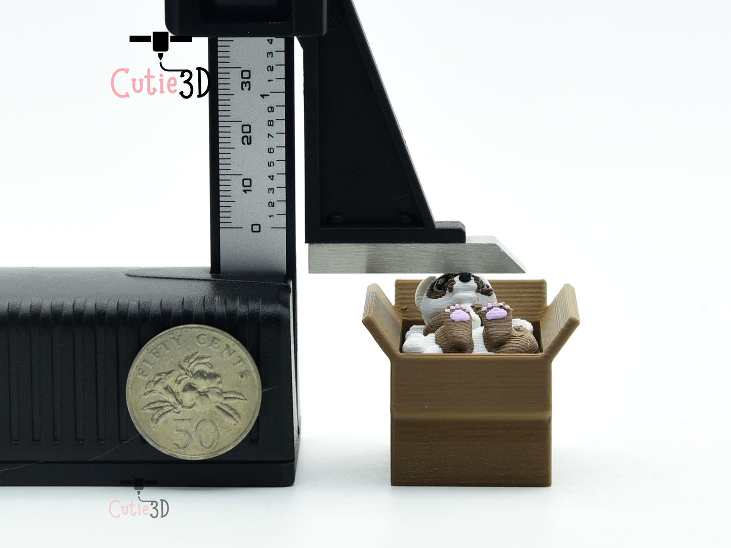 Cutie3D-Cozy Ferret in a Box Fidget Clicker Keychain_03.jpg