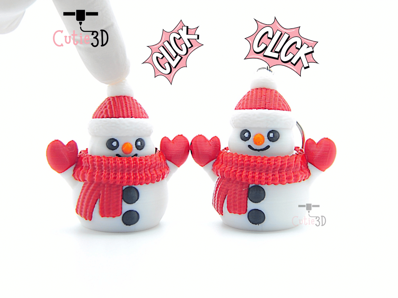 Cutie3D-Winter Snowman Keycap Fidget Clicker Keychain_01.png