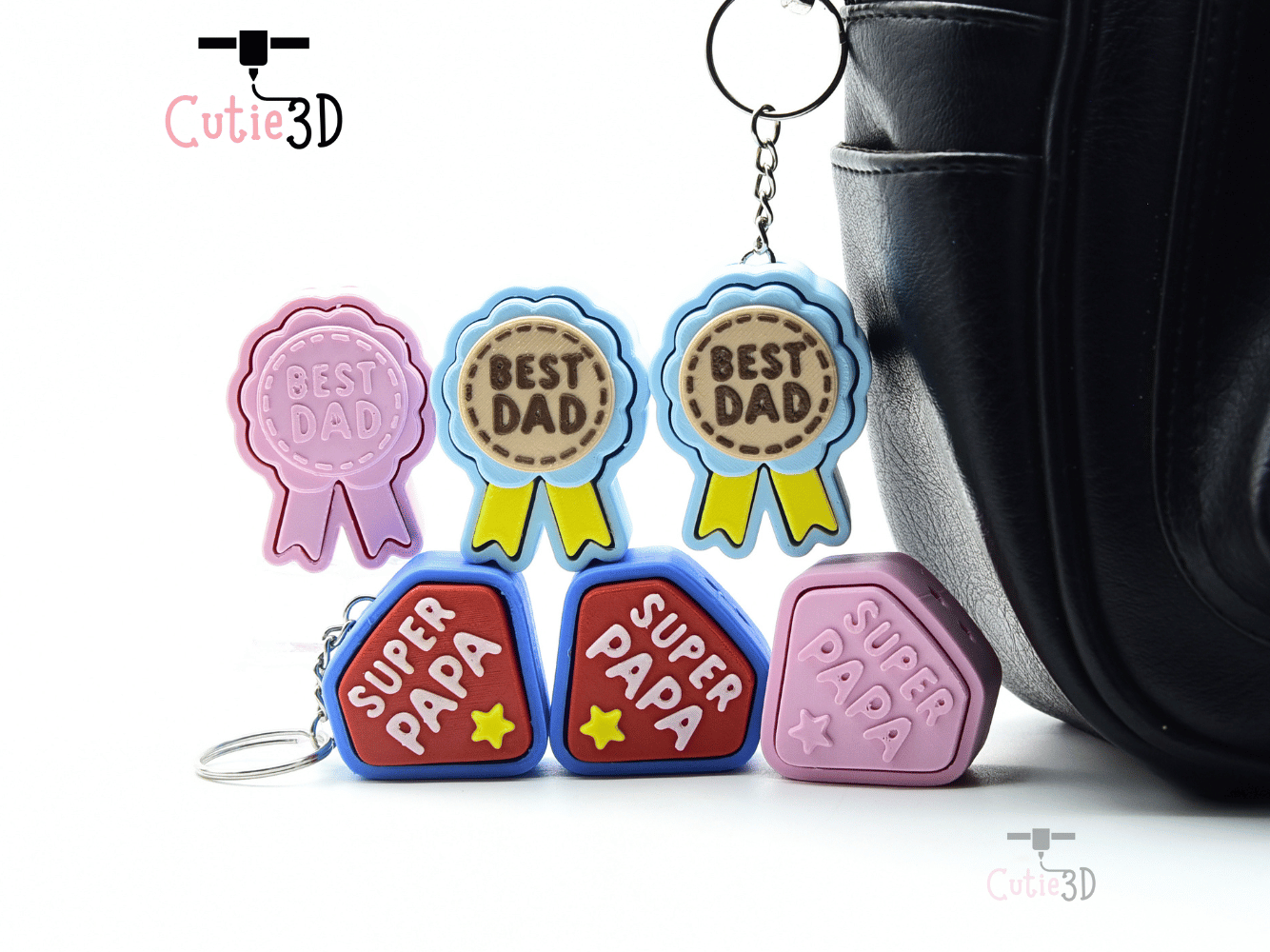 Cutie3D-Best Dad and Super Papa Set of Clicker Keychains_05.png