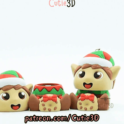 Cutie3D-Christmas Elf Keycap Fidget Clicker Keychain_11.gif