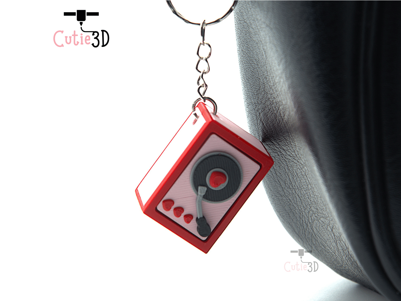 Cutie3D-Vinyl Record Box for Music Lovers Fidget Clicker Keychain_07.png