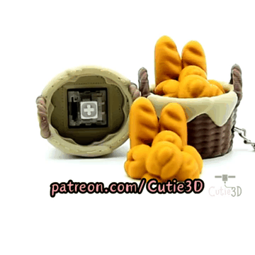 Cutie3D-Bread Basket Magnet-Insert Clicker Keychain_11.gif