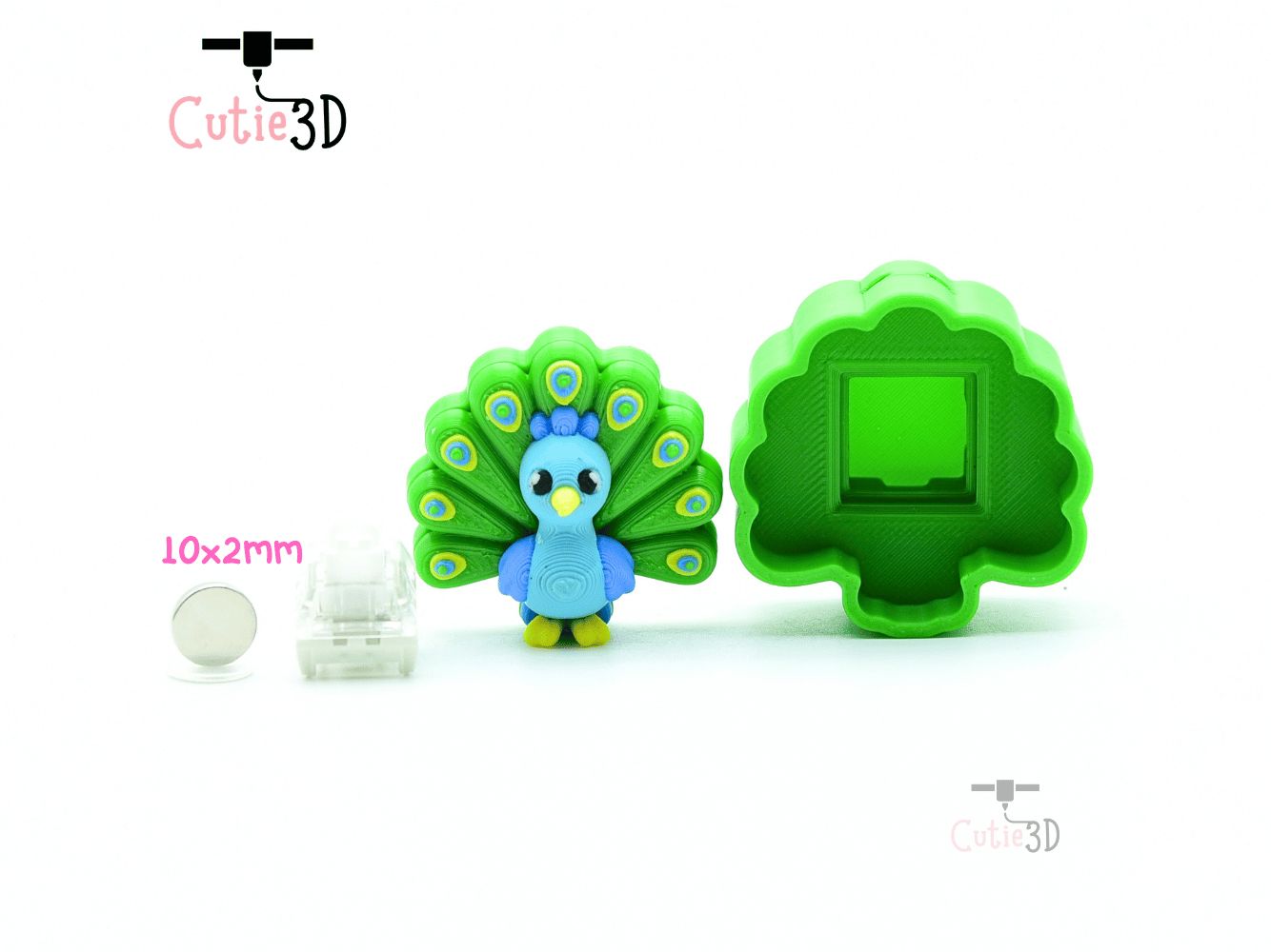 Cutie3D-Cute Peacock Fidget Fidget Clicker Keychain_03.png