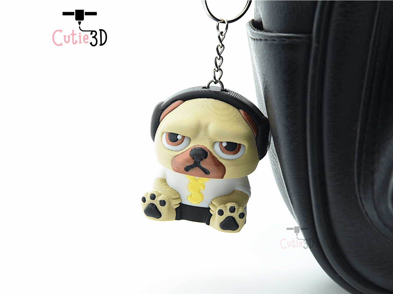 Cutie3D-Urban Pug Vibes Keycap Fidget Clicker Keychain_07.png
