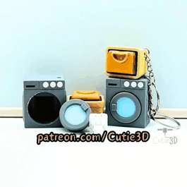 Cutie3D-Clicky Laundry Set Magnet-Insert Clicker Keychain_11.gif