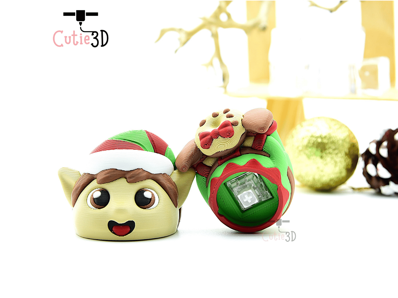 Cutie3D-Christmas Elf Keycap Fidget Clicker Keychain_03.png