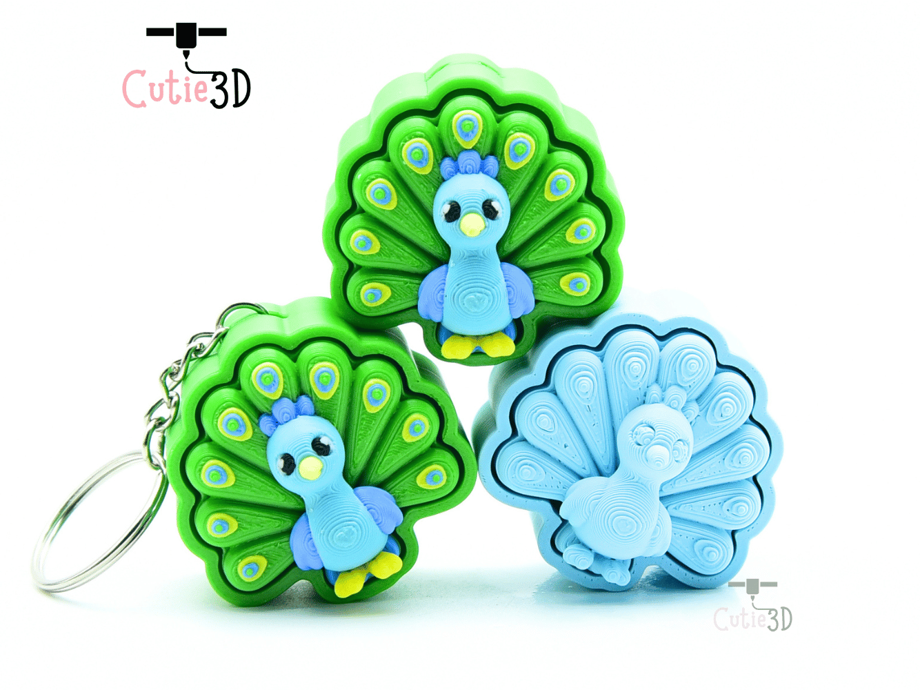 Cutie3D-Cute Peacock Fidget Fidget Clicker Keychain_08.png