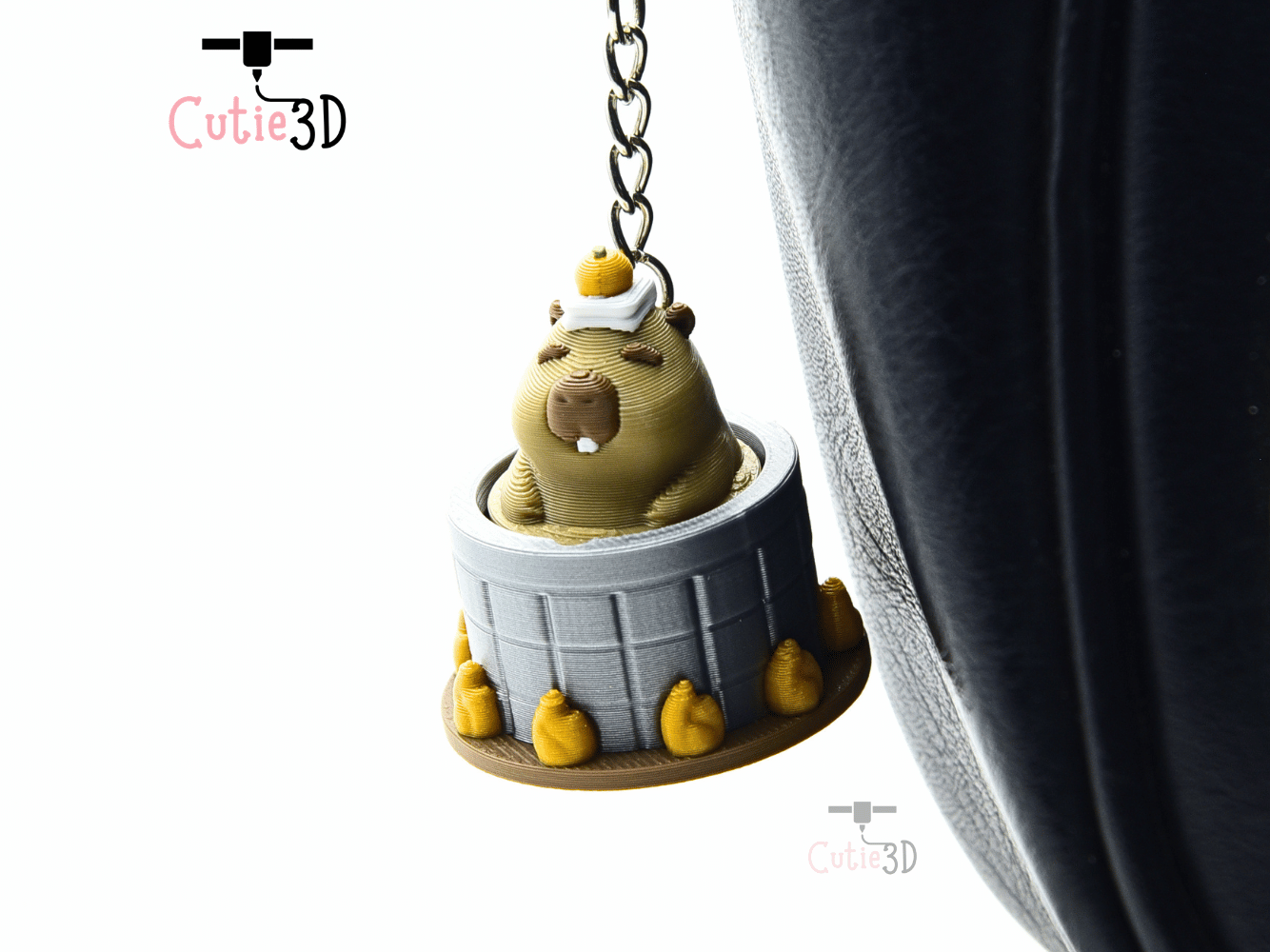 Cutie3D-Relaxed Capybara in Hot Spring Fidget Clicker Keychain_07.png