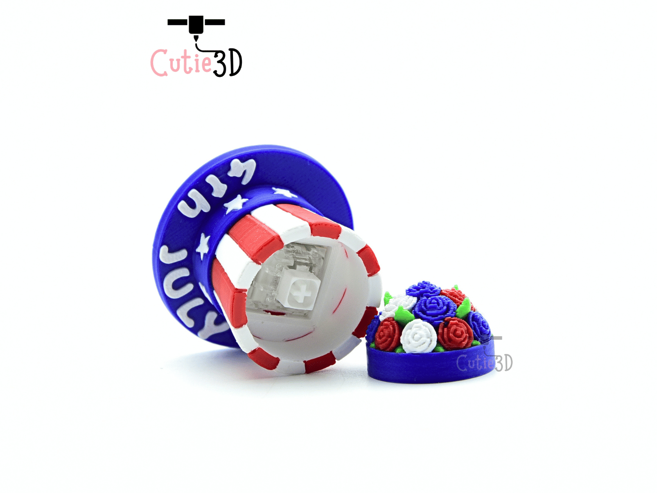 Cutie3D-Patriotic Flower Hat Fidget Clicker Keychain_03.png