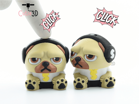 Cutie3D-Urban Pug Vibes Keycap Fidget Clicker Keychain_01.png