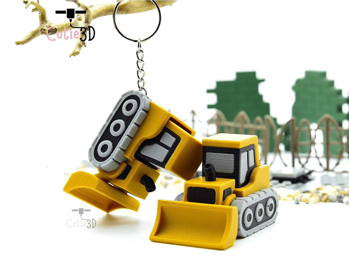 Cutie3D-Construction Bulldozer Keycap Fidget Clicker Keychain_06.png