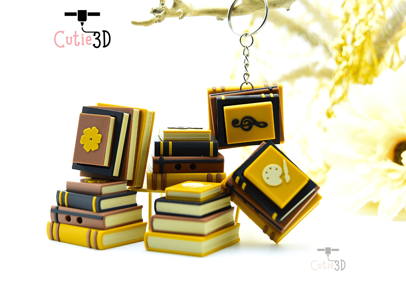 Cutie3D-Playful Stacked Books Set of Clicker Keychains_06.png