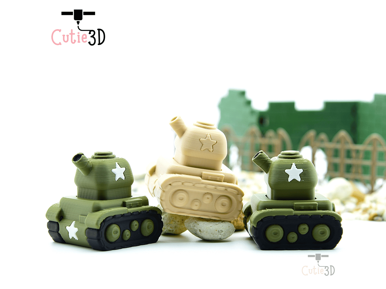 Cutie3D-Mini Tank for Fun Lovers Keycap Fidget Clicker Keychain_08.png