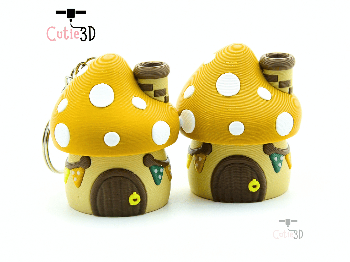 Cutie3D-Cute Mushroom House Fidget Clicker Keychain_10.png
