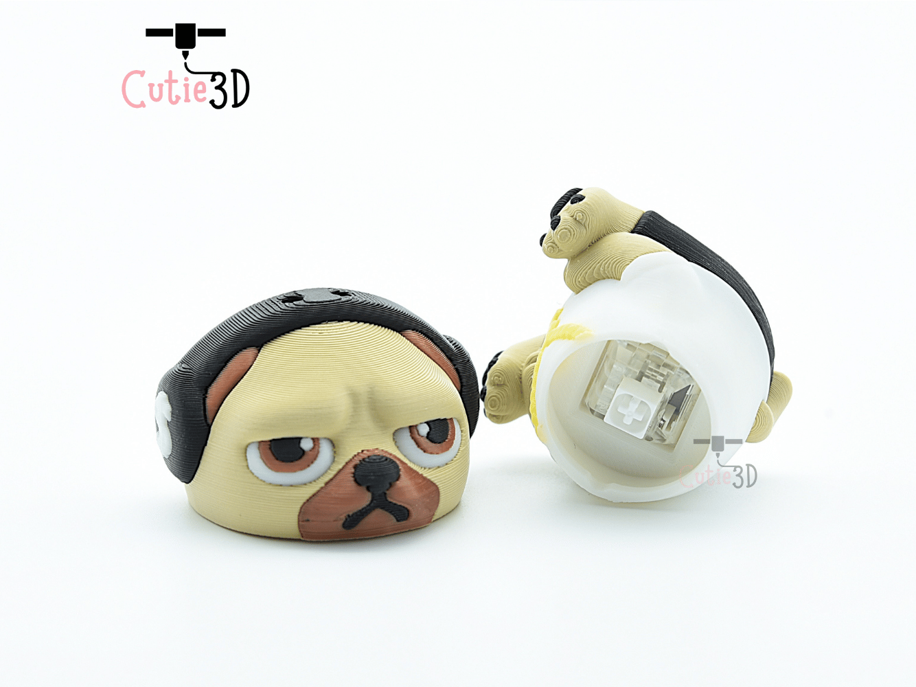 Cutie3D-Urban Pug Vibes Keycap Fidget Clicker Keychain_03.png