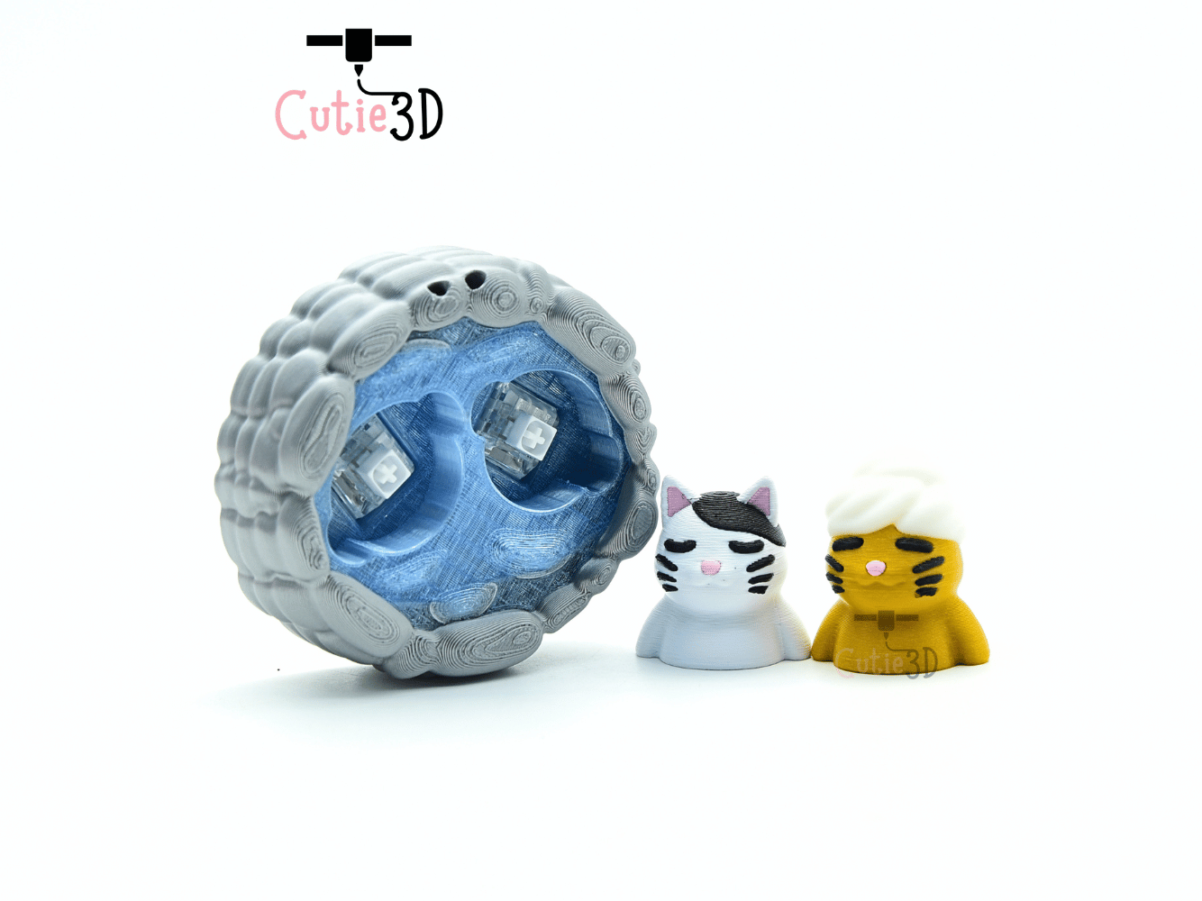 Cutie3D-Cute Cat Onsen for Cat Lovers Fidget Clicker Keychain_03.png