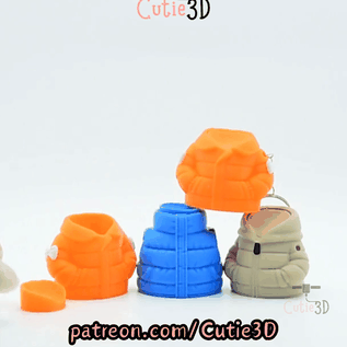 Cutie3D-Puffer Jacket Fidget Clicker Keychain_11.gif