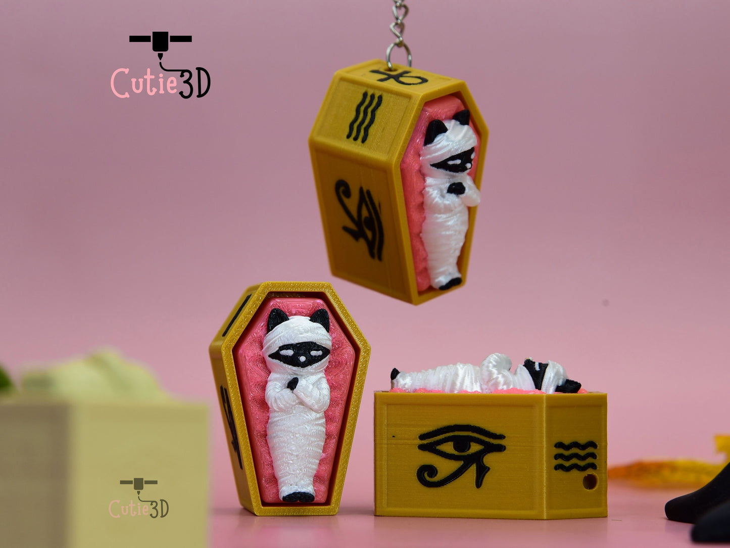 Cutie3D-Halloween Cat Mummy Tomb Fidget Clicker Keychain_04.jpg