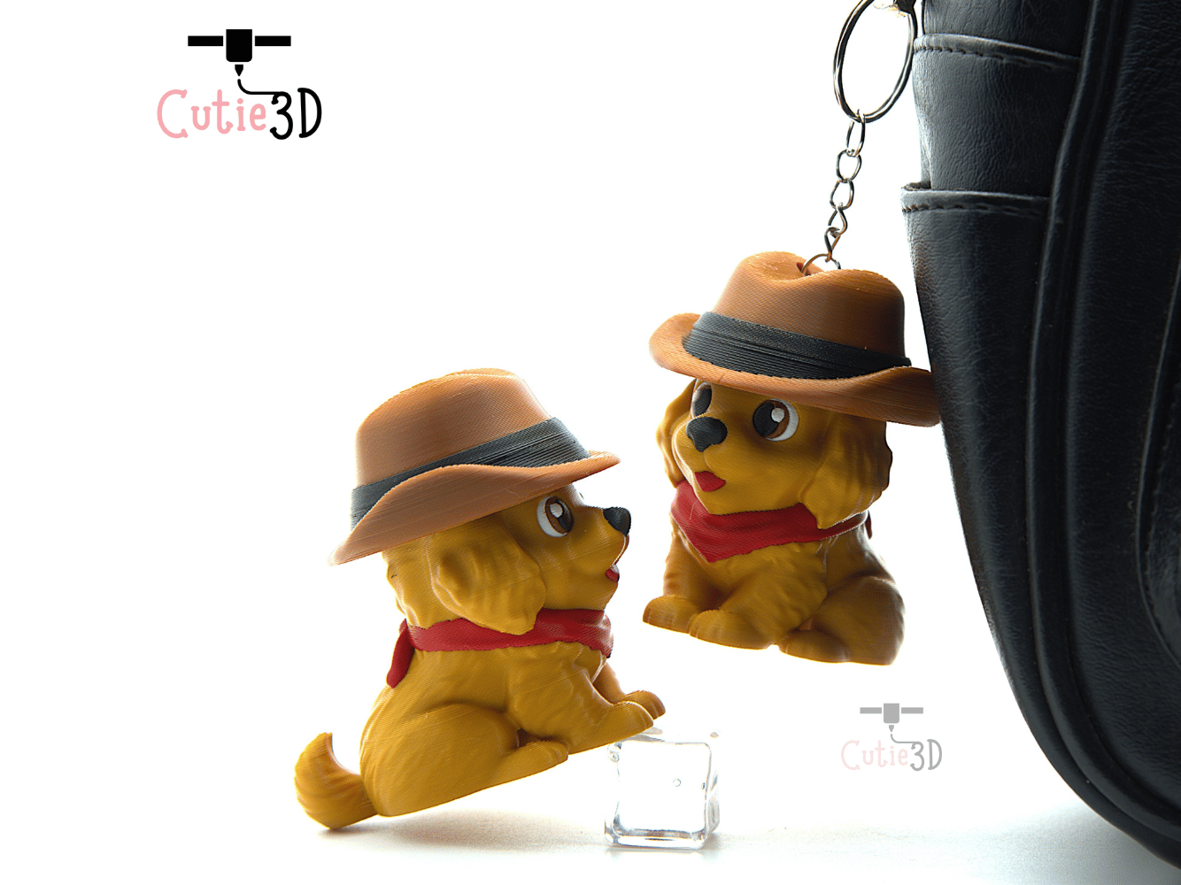 Cutie3D-Golden Retriever Cowboy Fidget Clicker Keychain_06.png
