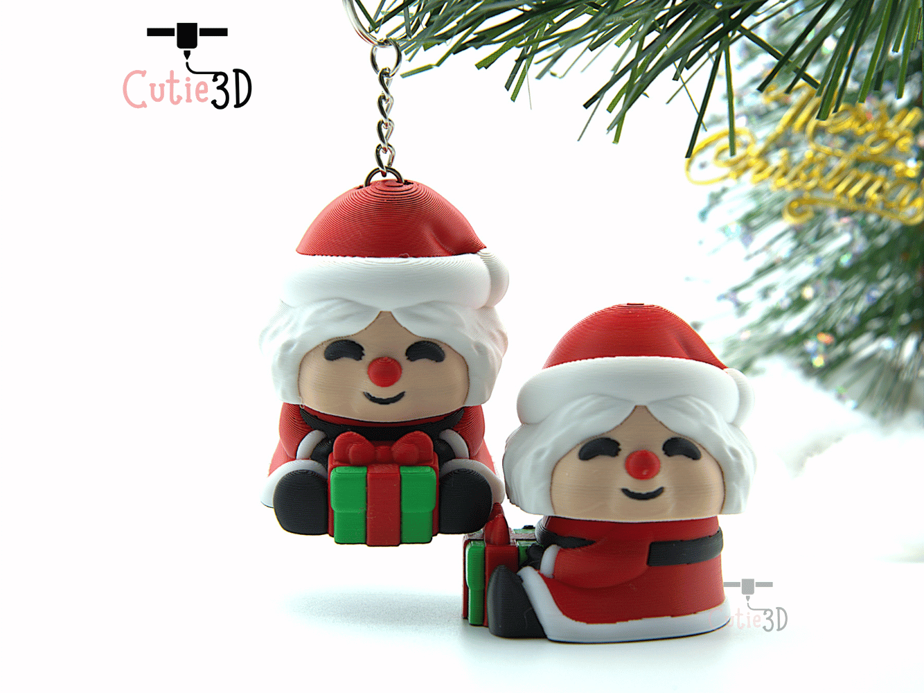 Cutie3D-Christmas Mrs. Santa Keycap Fidget Clicker Keychain_06.png