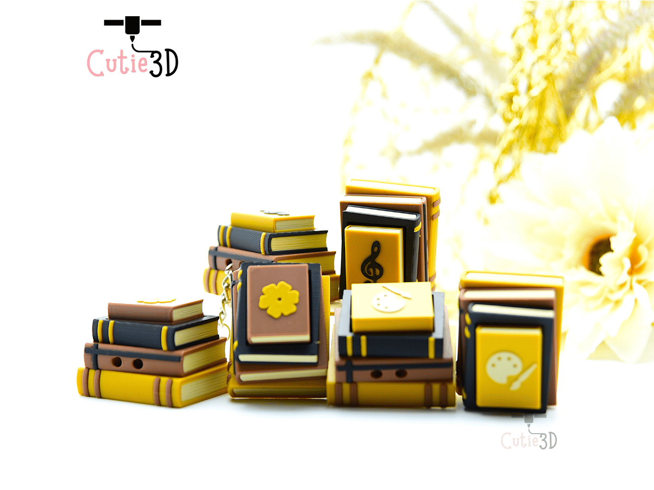Cutie3D-Playful Stacked Books Set of Clicker Keychains_09.png
