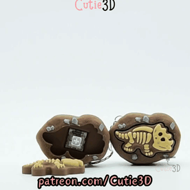 Cutie3D-Dinosaur Fossil Fidget Clicker Keychain_11.gif