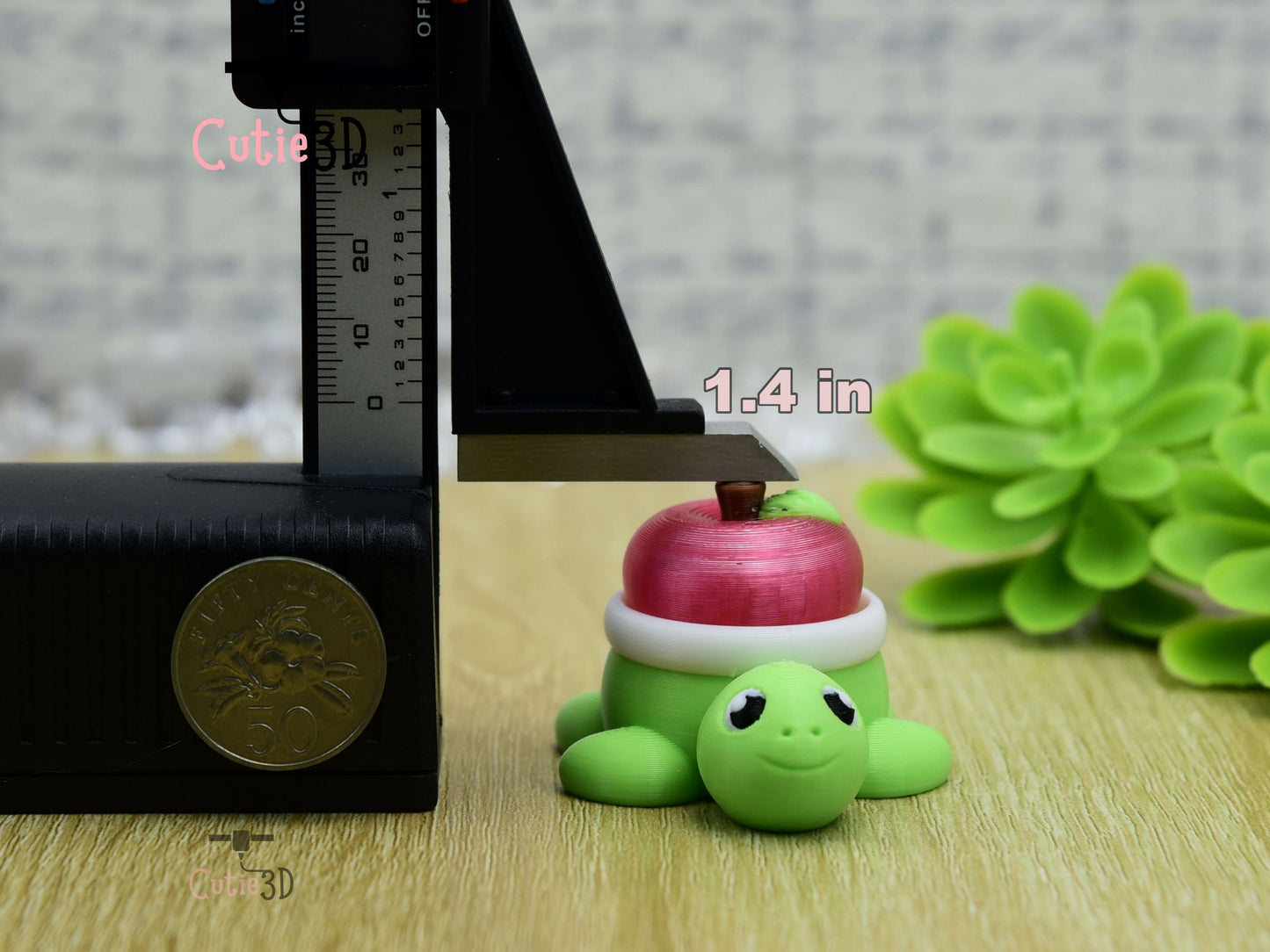 Cutie3D-Fruity Turtle for Animal Lovers Fidget Led-Clicker Keychain_02.jpg
