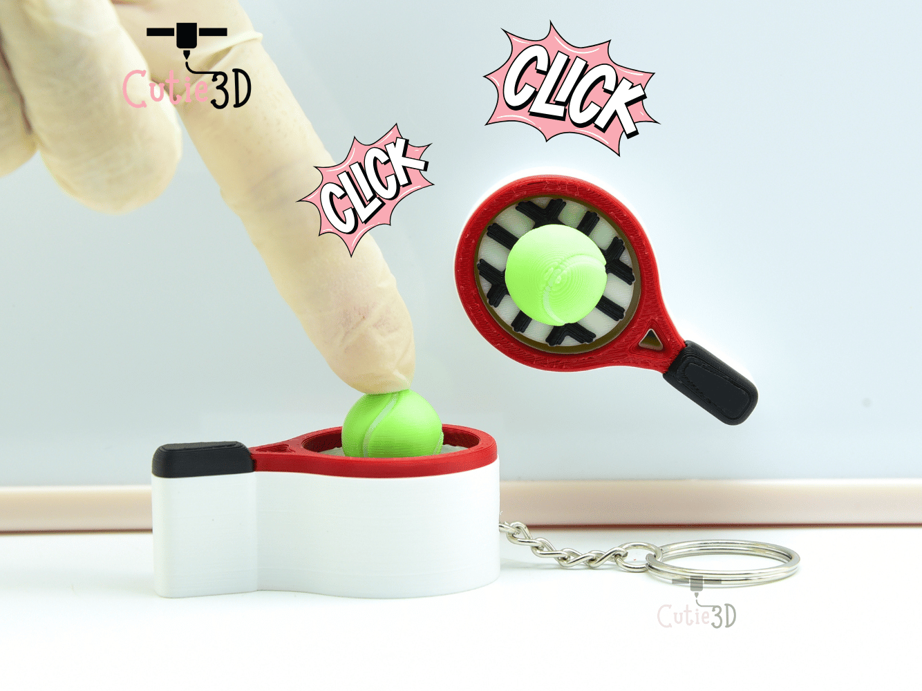 Cutie3D-Clicky Tennis Fidget Fidget Clicker Keychain_01.png