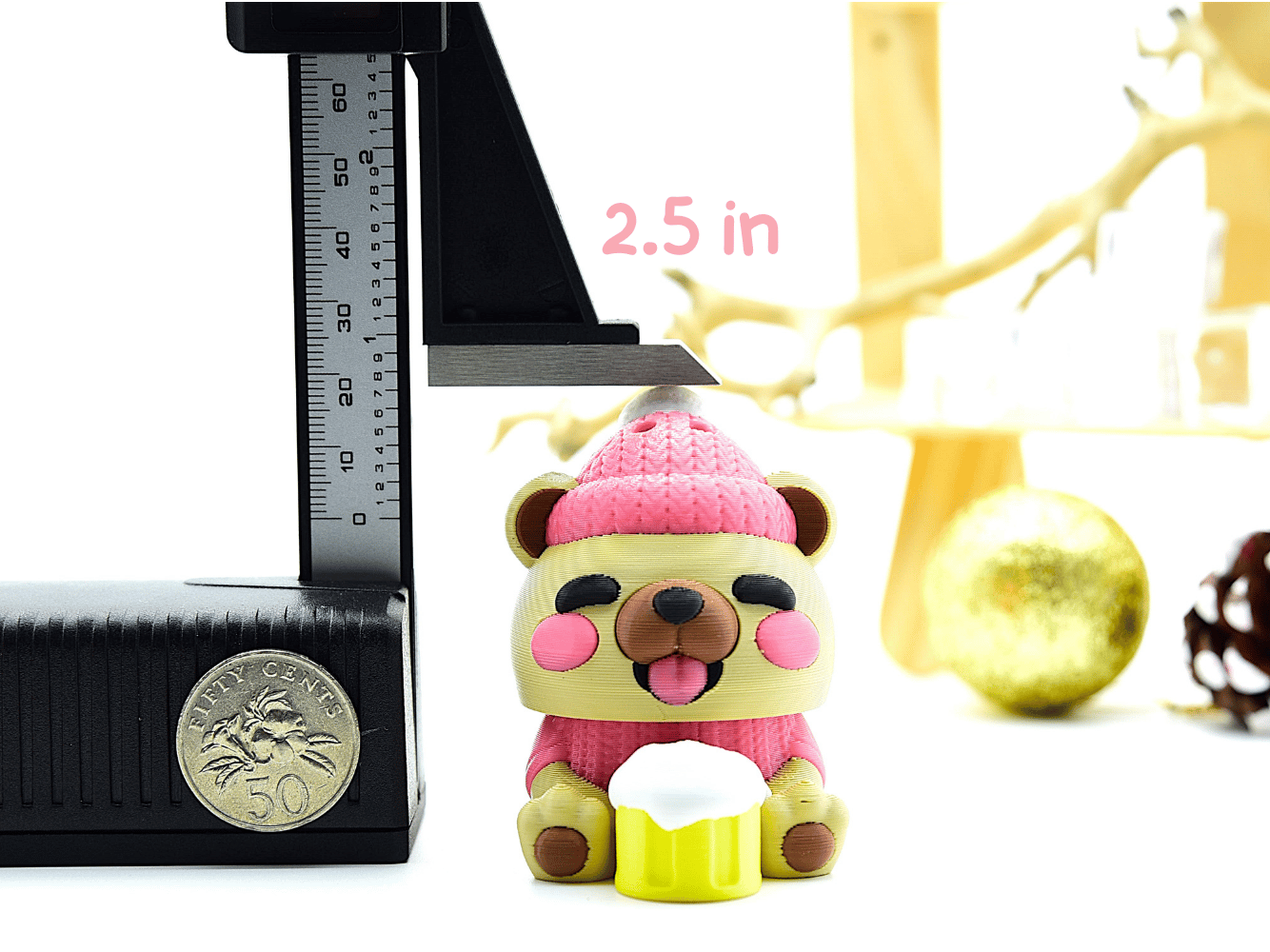 Cutie3D-Winter Drunk Bear Keycap Fidget Clicker Keychain_04.png