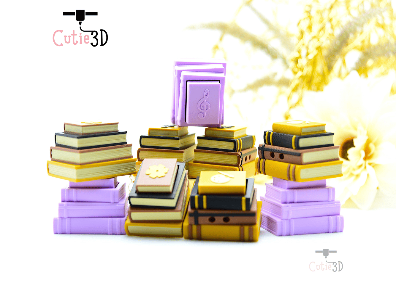 Cutie3D-Playful Stacked Books Set of Clicker Keychains_08.png