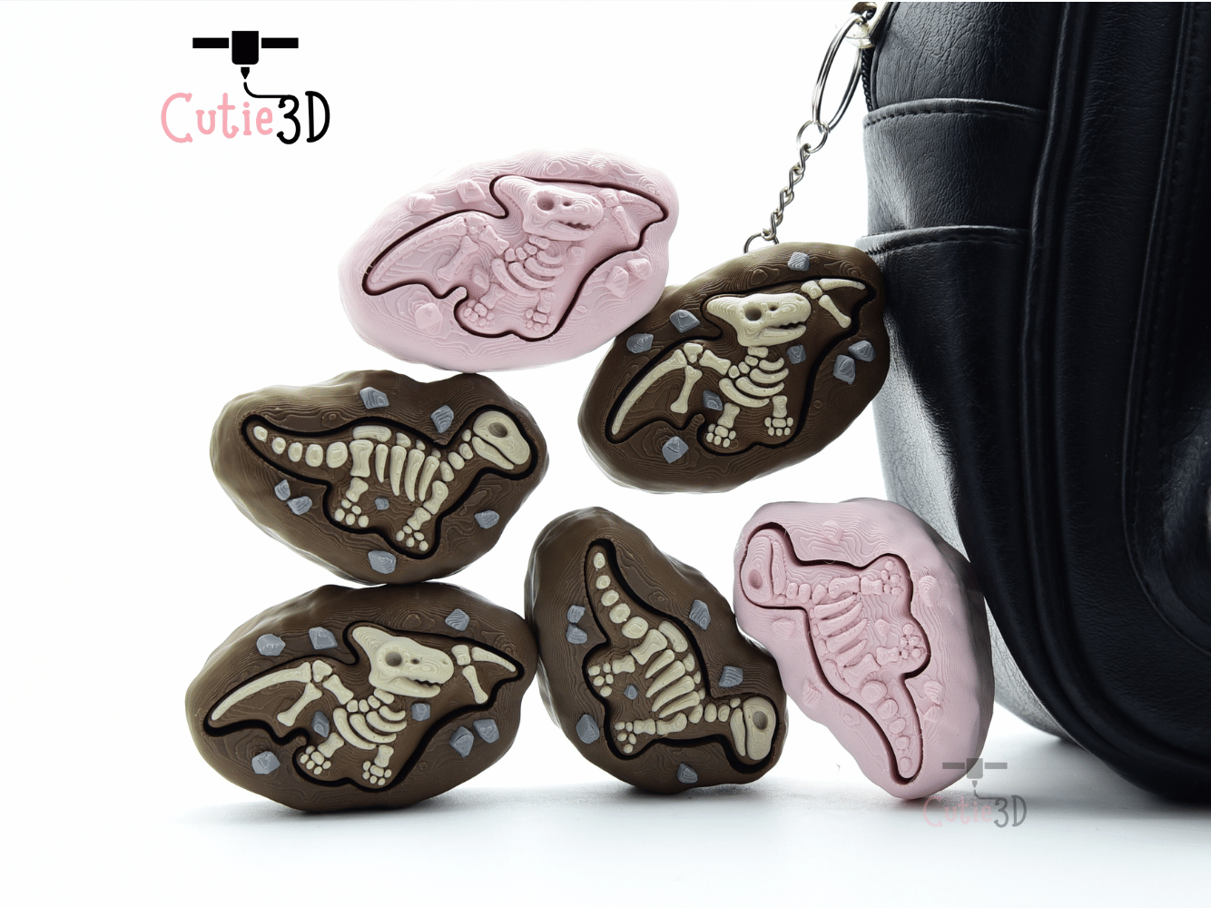 Cutie3D-Dinosaur Fossil Set of Clicker Keychains_05.png